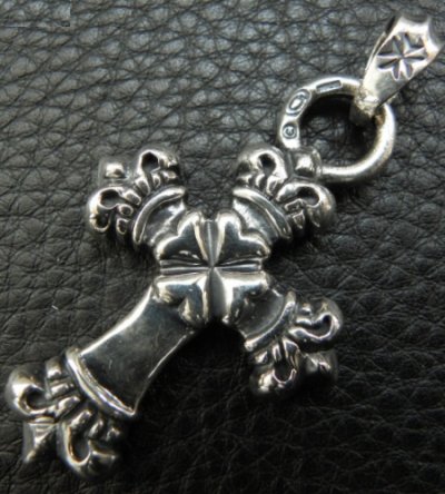 画像8: One Eighth Long 4 Heart Crown Cross With H.W.O Pendant