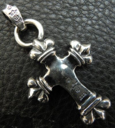 画像7: One Eighth Long 4 Heart Crown Cross With H.W.O Pendant