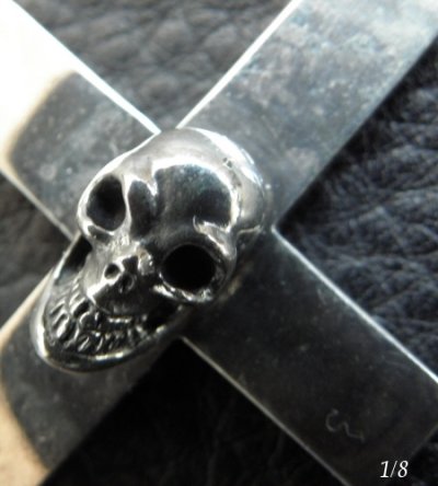 画像4: Skull On Plain Cross Pendant [1/8 , 1/16]