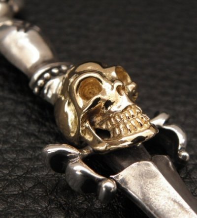 画像20: Gold Skull On Dagger With H.W.O Pendant