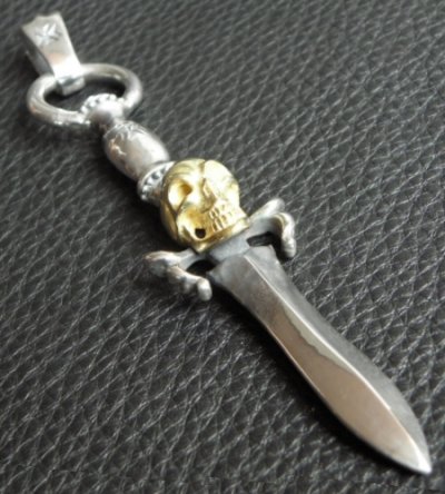 画像18: Gold Skull On Dagger With H.W.O Pendant