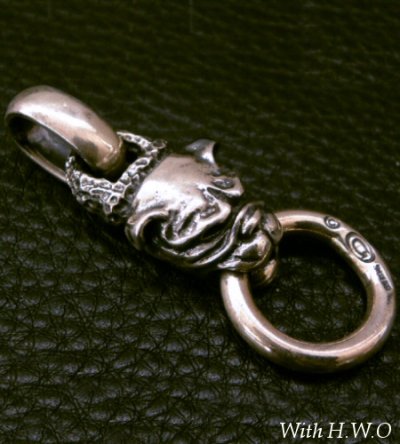 画像4: Old Bulldog With Chiseled Loop Pendant