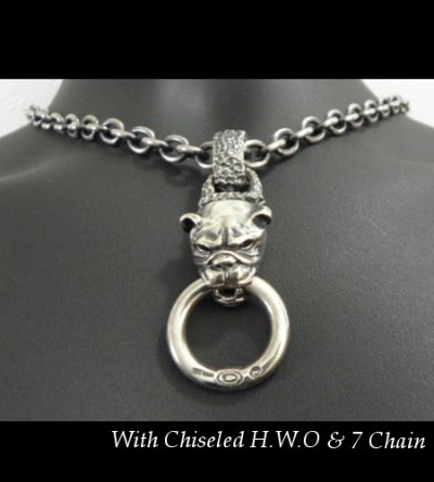 画像15: Old Bulldog With Chiseled Loop Pendant