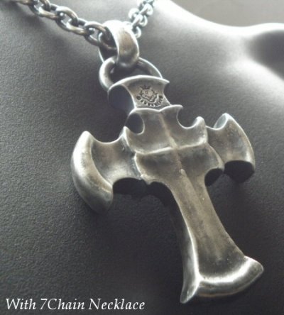 画像9: Half Battle-Ax Cross With H.W.O Pendant
