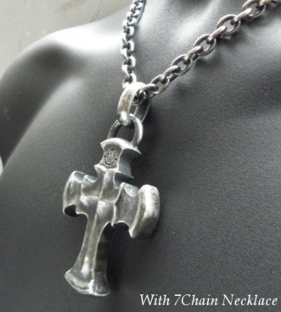画像8: Half Battle-Ax Cross With H.W.O Pendant