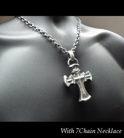 画像14: Half Battle-Ax Cross With H.W.O Pendant