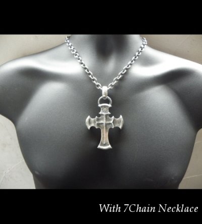 画像13: Half Battle-Ax Cross With H.W.O Pendant