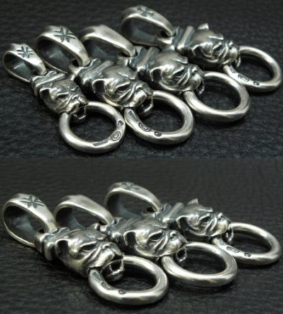 画像11: Half Bulldog Boat Chain Neck Pendant