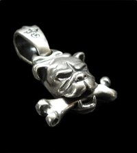 Bulldog With Bone Boat Chain Neck Pendant