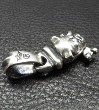 画像4: Bulldog With Bone Boat Chain Neck Pendant