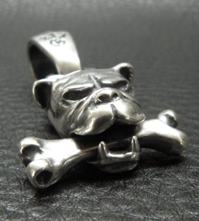 画像3: Bulldog With Bone Boat Chain Neck Pendant