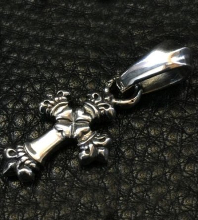画像5: 1/64  Long 4 Heart Crown Cross With H.W.O Pendant