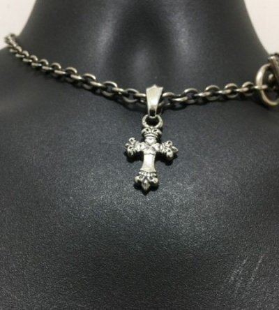 画像2: 1/64  Long 4 Heart Crown Cross With H.W.O Pendant