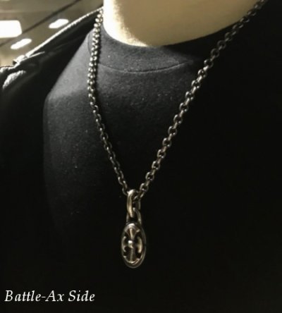 画像10: Cross Oval & Battle-AX Oval Reversible Pendant