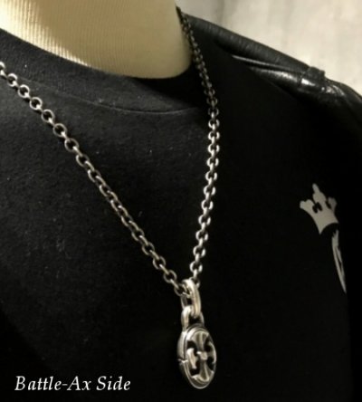 画像9: Cross Oval & Battle-AX Oval Reversible Pendant