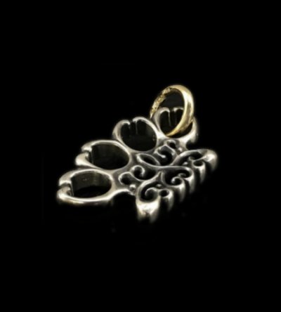 画像1: Knuckle Duster With 18k Gold O-ring Pendant (1/8)