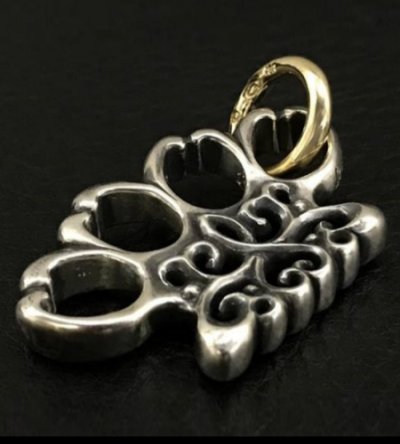 画像3: Knuckle Duster With 18k Gold O-ring Pendant (1/8)