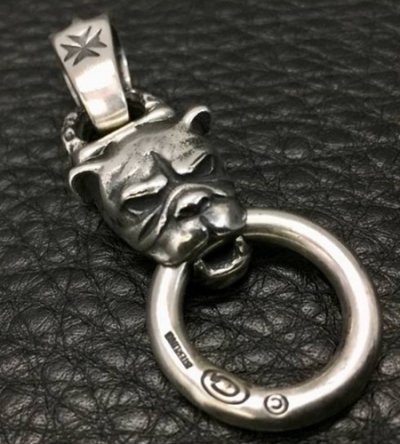 画像3: Bulldog With Chiseled Loop Pendant