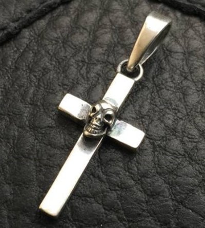 画像3: Phantom Skull On Plane Cross Pendant [1/96]