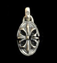 Half Cross Oval Pendant