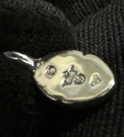 画像9: Pierce Size Sculpted Oval Pendant