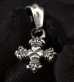 画像10: 1/64 4 Heart Crown Cross With H.W.O Pendant