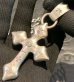 画像5: Skull On Half 4Heart Chiseled Cross With Chevron Bail Pendant