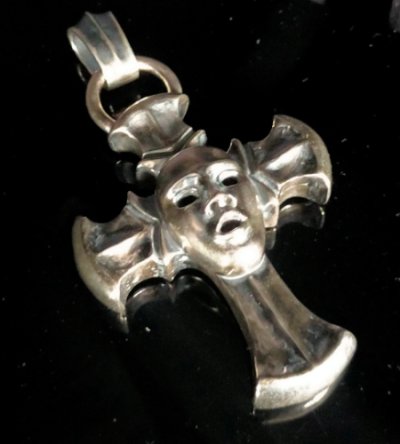 画像5: Face On Battle-Ax Cross With Chevron Bail Pendant