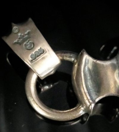 画像11: Face On Battle-Ax Cross With Chevron Bail Pendant