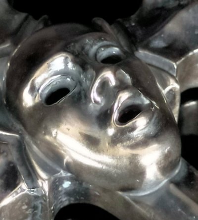 画像9: Face On Battle-Ax Cross With Chevron Bail Pendant