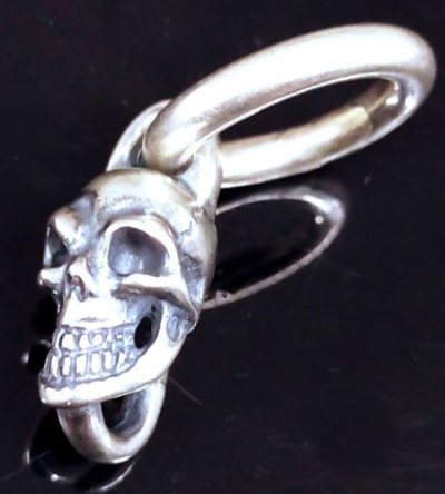 画像1: Single Skull With O-ring Pendant