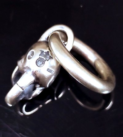 画像3: Single Skull With O-ring Pendant