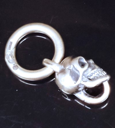 画像2: Single Skull With O-ring Pendant
