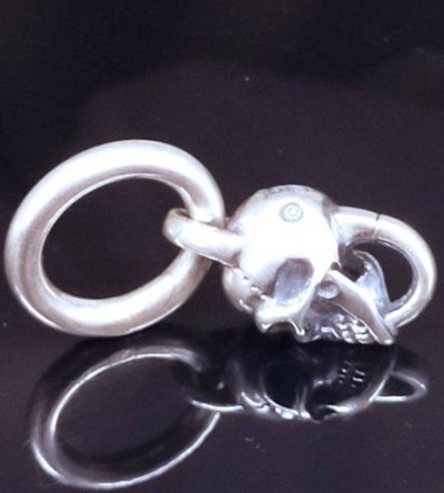 画像5: Single Skull With O-ring Pendant
