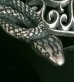画像12: Skull On Snake Buckle With Heart Pendant