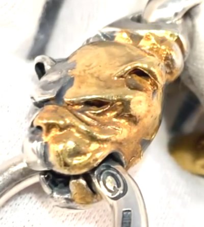 画像2: Pure Gold Wrap Old Bulldog Pendant