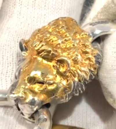 画像6: Pure Gold Wrap Lion Pendant