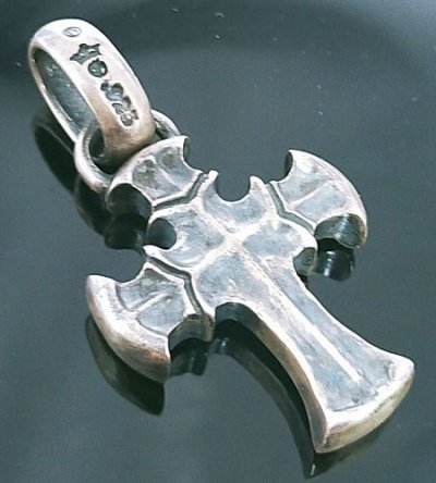 画像2: One Eighth Battle-Ax Cross With H.W.O Pendant