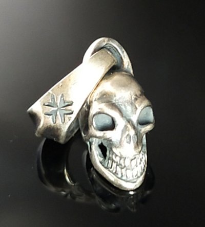 画像4: Quarter Slant Head Skull Pendant