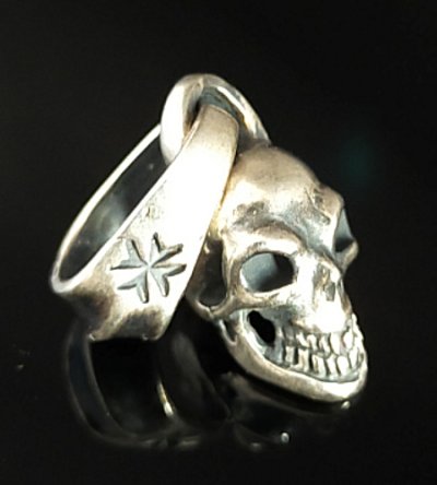 画像3: Quarter Slant Head Skull Pendant