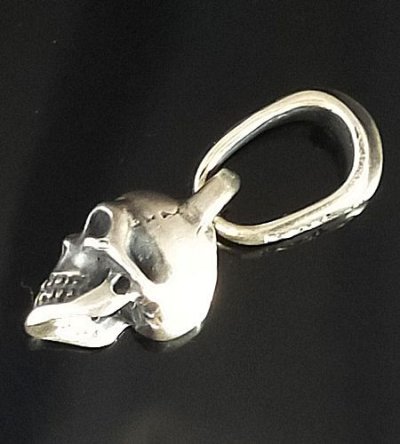 画像8: Quarter Slant Head Skull Pendant