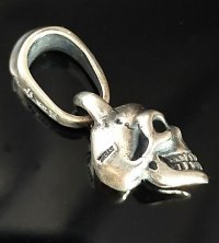 Quarter Slant Head Skull Pendant