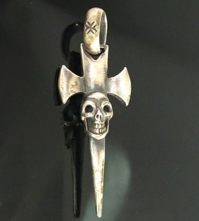 画像2: Half Single Skull Dagger Round Bottom & H.W.O Pendant