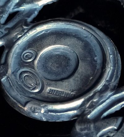 画像14: Buffalo Skull On Snake Buckle With G&Crown Button Pendant