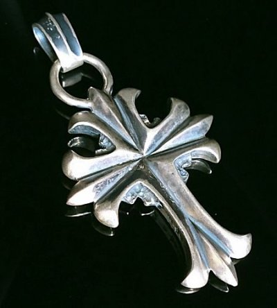 画像3: Limited Grooved Long Cross With Chevron Bail Pendant