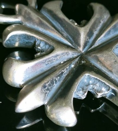 画像14: Limited Grooved Long Cross With Chevron Bail Pendant