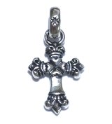 1/16  Long 4 Heart Crown Cross With H.W.O Pendant