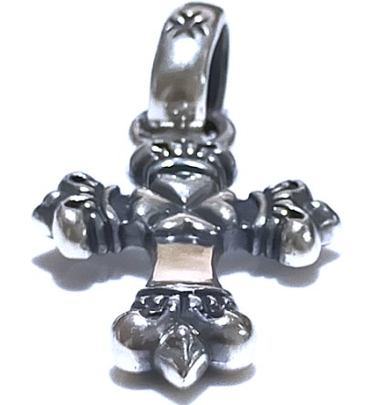 画像8: 1/16  Long 4 Heart Crown Cross With H.W.O Pendant