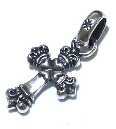 画像7: 1/16  Long 4 Heart Crown Cross With H.W.O Pendant