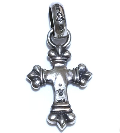 画像3: 1/16  Long 4 Heart Crown Cross With H.W.O Pendant